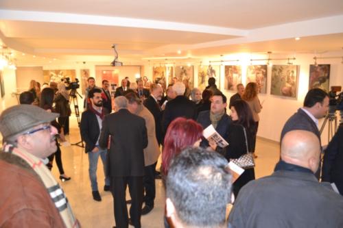 Opening of Iraqi Artist Nabil Ali’s Exhibition “Speech and Music to the Female” Saturday February 4th 2017 – IBC Zain Hall 