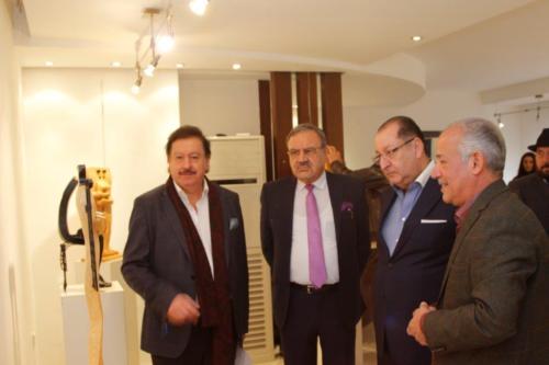 Opening of Personal Exhibition of Iraqi Sculptor Yahya Abdul Qahhar Titled (Passion of the Bodies) 