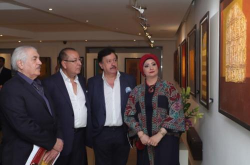 Opening of the 2nd Personal Exhibition of Iraqi Artist Huda Asaad Titled “Formative Marks” On IBC Hall – 1st Floor 