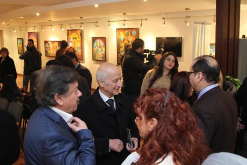 Opening of the 7th Personal Exhibition (Under the Shades of Heritage) for the Artist Dr. Abdul Mursil Al-Zaidi at IBC Host-Sat. 10-Jan-2015
