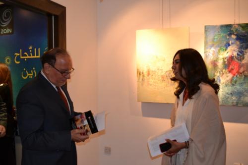 Opening of the Personal Exhibition of Iraqi Artist Danya Al-Ubaidi On Saturday August 1st 2015 On IBC Hall (Zain) 1st Floor 